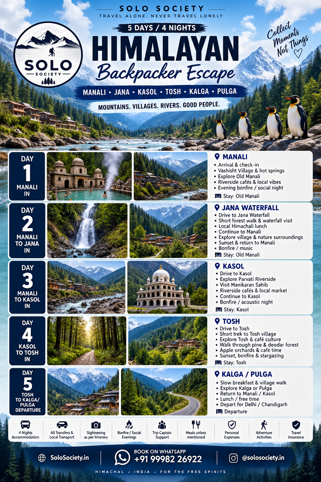 Himalayan Backpacker Escape package itinerary